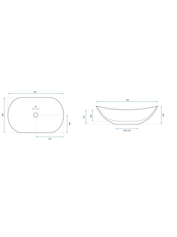 Lavoar pe blat Rea Royal Ombre [7]