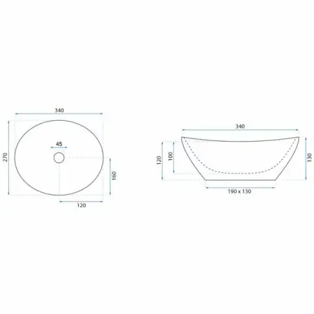 Lavoar pe blat Rea Sofia Mini 34 cm [6]