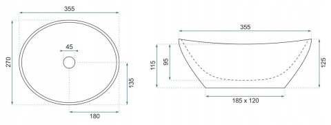 Lavoar pe blat Rea Sofia Mini Cloudy [6]