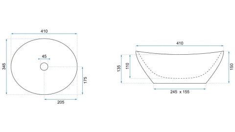 Lavoar pe blat Rea Sofia Nature Marble [7]