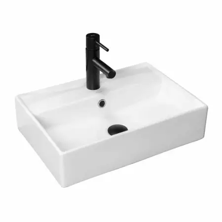 Obiecte Sanitare - Lavoar pe blat Rea Valeria 51 cm alb