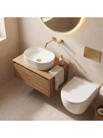 Lavoar pe blat Rea Vanda 40 Mini alb [4]