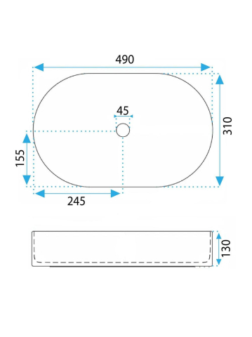 Lavoar pe blat Rea Vanda Cinnamon Matt [12]