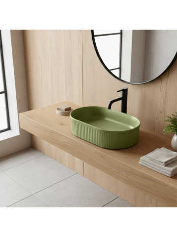 Lavoar pe blat Rea Vanda verde mat [5]