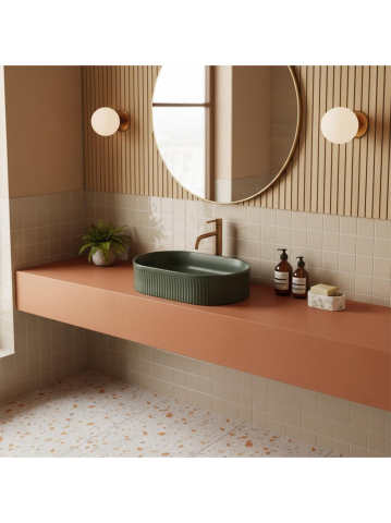 Lavoar pe blat Rea Vanda verde mat [5]