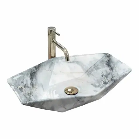 Lavoar pe blat Rea Vegas granit lucios 57 cm [2]