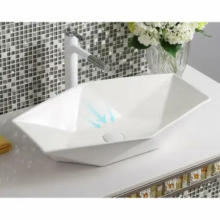 Lavoar pe blat Rea Vegas White 57 cm [1]