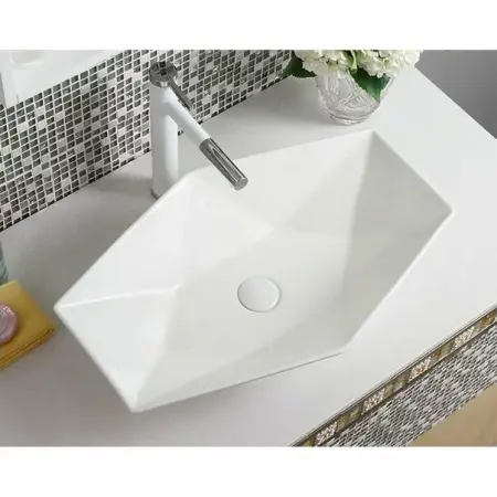 Lavoar pe blat Rea Vegas White 57 cm [4]