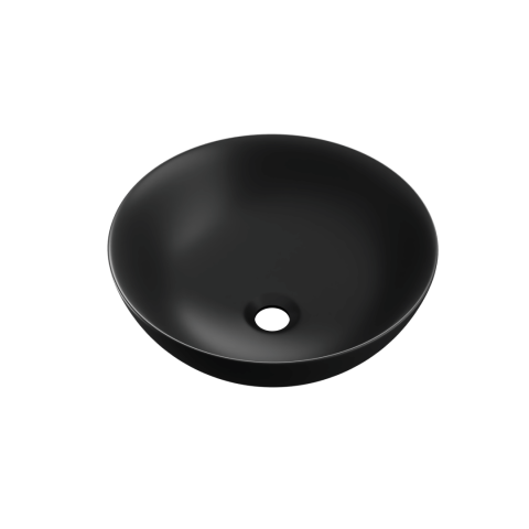 Lavoare - Lavoar pe blat rotund 40 cm Excellent Luqa negru mat