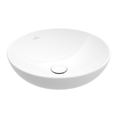 Lavoare - Lavoar pe blat, Villeroy &amp; Boch, Loop &amp; Friends, rotund, 42 cm, alb