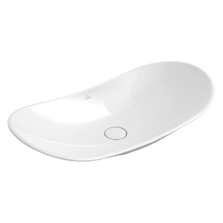Lavoare - Lavoar pe blat Villeroy &amp; Boch, My Nature, CeramicPlus, 81 cm, alb