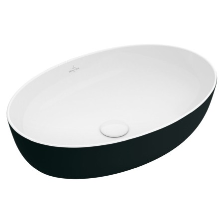 Lavoare - Lavoar pe blat, Villeroy & Boch, Artis, oval, 61 cm, coal black