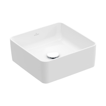 Lavoare - Lavoar pe blat, Villeroy & Boch, Collaro, patrat, 38 cm, alb