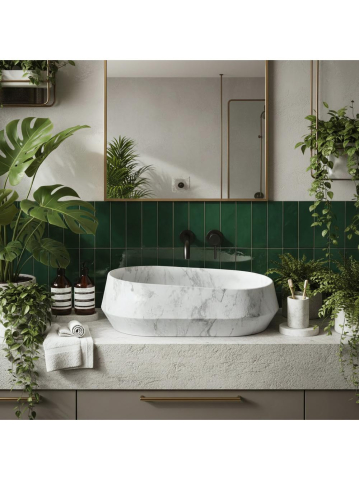 Obiecte Sanitare - Lavoar pe blat Zoe Dune