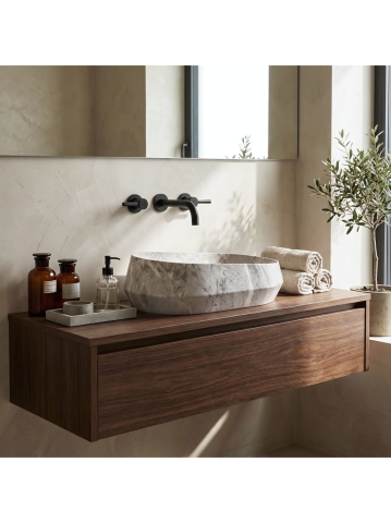 Obiecte Sanitare - Lavoar pe blat Zoe Rock