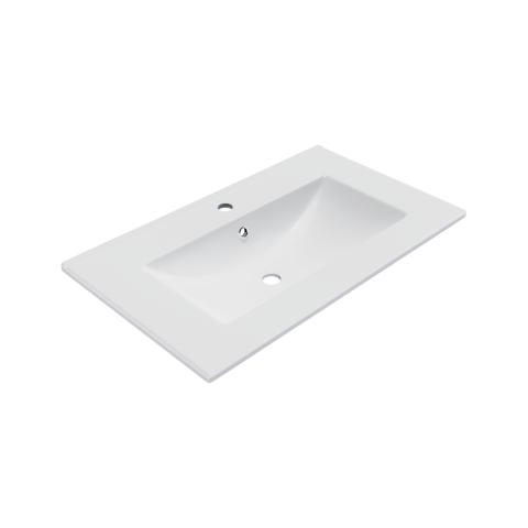 Lavoare pe mobilier - Lavoar mobilier Excellent AS 81x46,5 cm dreptunghiular alb lucios