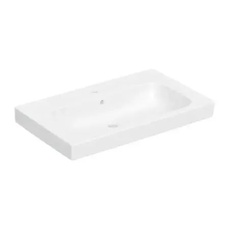 Obiecte Sanitare - Lavoar pe mobilier Geberit Modo alb lucios 80 cm