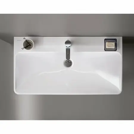 Obiecte Sanitare - Lavoar pe mobilier Geberit Smyle Square 90 cm cu orificiu baterie