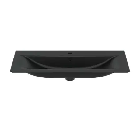 Lavoare pe mobilier - Lavoar pe mobilier Ideal Standard Connect Air 84x46 cm negru mat