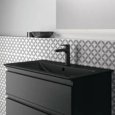 Lavoar pe mobilier Ideal Standard Connect Air 84x46 cm negru mat [4]