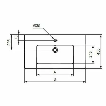 Lavoar pe mobilier Ideal Standard Tempo 71 cm [1]