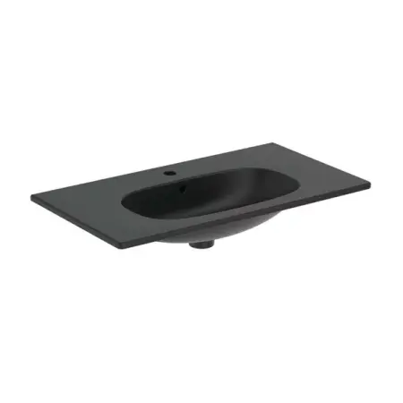 Lavoare pe mobilier - Lavoar pe mobilier Ideal Standard Tesi 83x45 cm negru mat