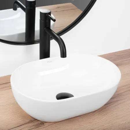 Lavoar pentru blat Amelia Mini Alb, Rea [1]