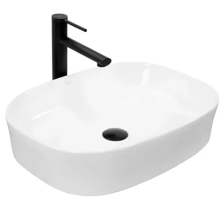 Obiecte Sanitare - Lavoar pentru blat Angie Alb, Rea