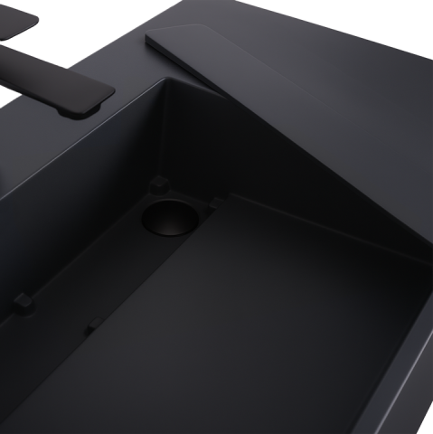 Lavoar pentru blat  Archi 90 cm gri mat [2]