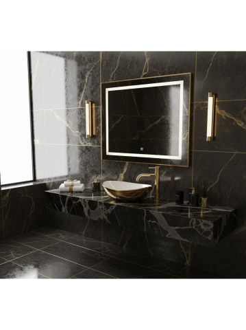 Lavoar pentru blat Basaro  Sofia auriu / Alb [5]