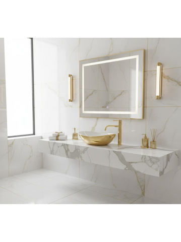 Lavoar pentru blat Basaro  Sofia auriu / Alb [3]