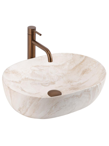 Obiecte Sanitare - Lavoar pentru blat Rea Amelia Kallisto 48