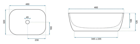 Lavoar pentru blat Rea Belinda Black Calala mat [5]