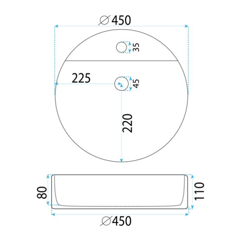 Lavoar pentru blat REA Ronda [5]