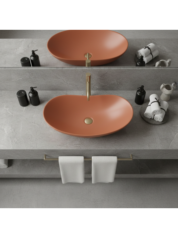 Lavoar pentru blat Rea Royal Cinnamon Matt [2]