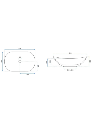 Lavoar pentru blat Rea Royal Cinnamon Matt [7]