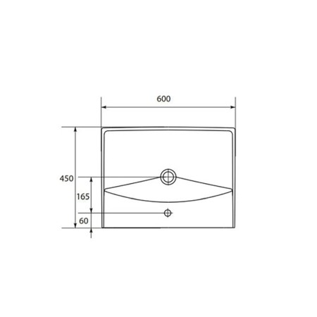 Lavoar pentru mobilier Cersanit, City, 60 cm, alb [1]