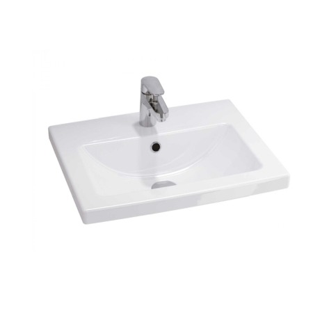 Obiecte Sanitare - Lavoar pentru mobilier Cersanit, Como, 50 cm, alb