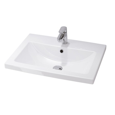 Lavoare pe mobilier - Lavoar pentru mobilier Cersanit, Como, 60 cm, alb