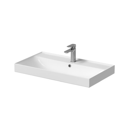 Lavoare pe mobilier - Lavoar pentru mobilier, Cersanit, Larga, dreptunghiular, 80 cm, alb