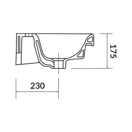 Lavoar pentru mobilier, Cersanit, Moduo, 80 cm, alb [3]