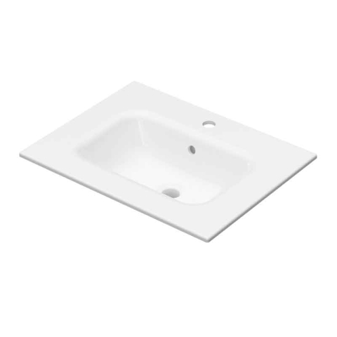 Obiecte Sanitare - Lavoar pentru mobilier Fluminia din ceramica slim 60 x 46 cm alb