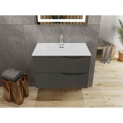 Lavoar pentru mobilier, Spectrum, Carolina, 80 cm, alb [2]