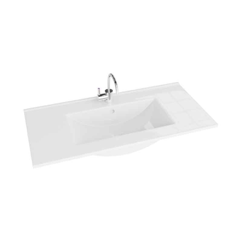 Lavoare - Lavoar pentru mobilier, Spectrum, Flamengo, slim, 80 cm, alb