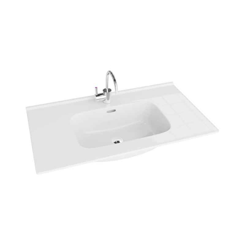 Lavoare - Lavoar pentru mobilier, Spectrum, Manitoba, 80 cm, alb
