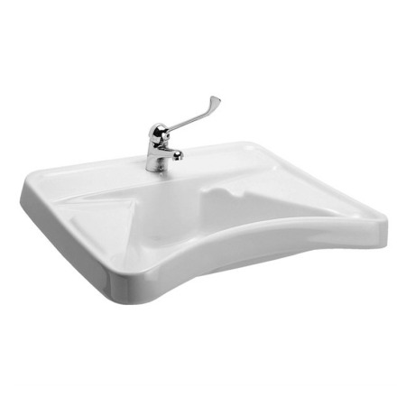 Accesorii lavoar - Lavoar pentru persoane cu dizabilitati, Hatria, Autonomy, 68x60 cm, alb