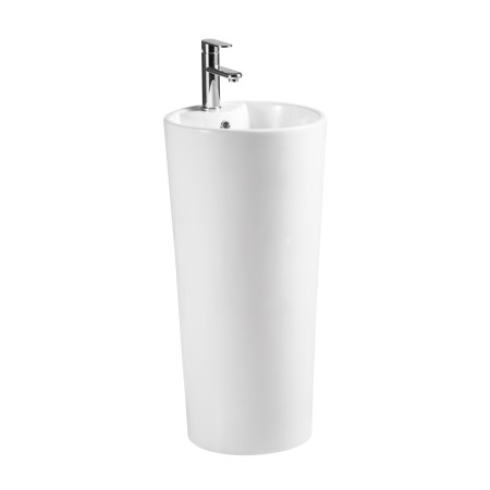 Lavoare stative - Lavoar stativ, Fluminia, Athos-B, rotund, 40 cm, alb
