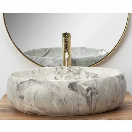 Lavoar stil piatra gri pe blat Rea Linda Stone 48,3 cm [1]