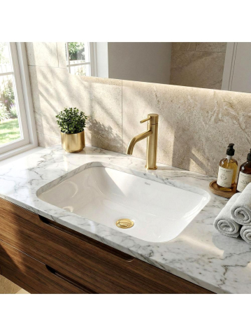 Obiecte Sanitare - Lavoar sub blat Rea Anabel 46 alb