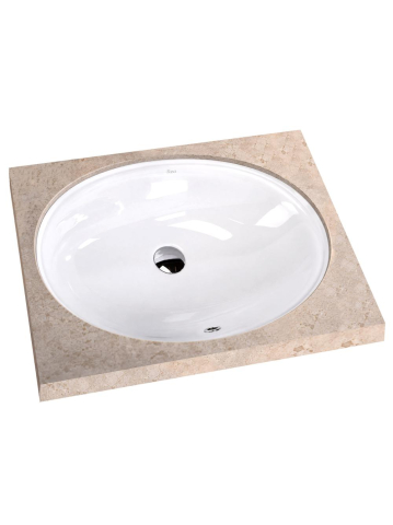 Lavoar sub blat Rea Niva alb lucios oval 595x405x200 mm ceramica sanitara [10]